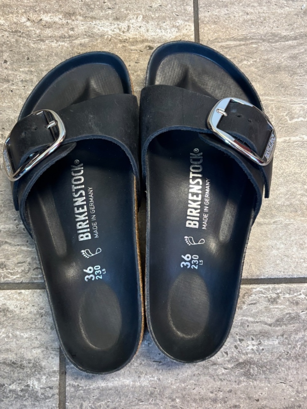 Birkenstock - Madrid Big Buckle, Oiled Leather, EU 36, Regular/Wide